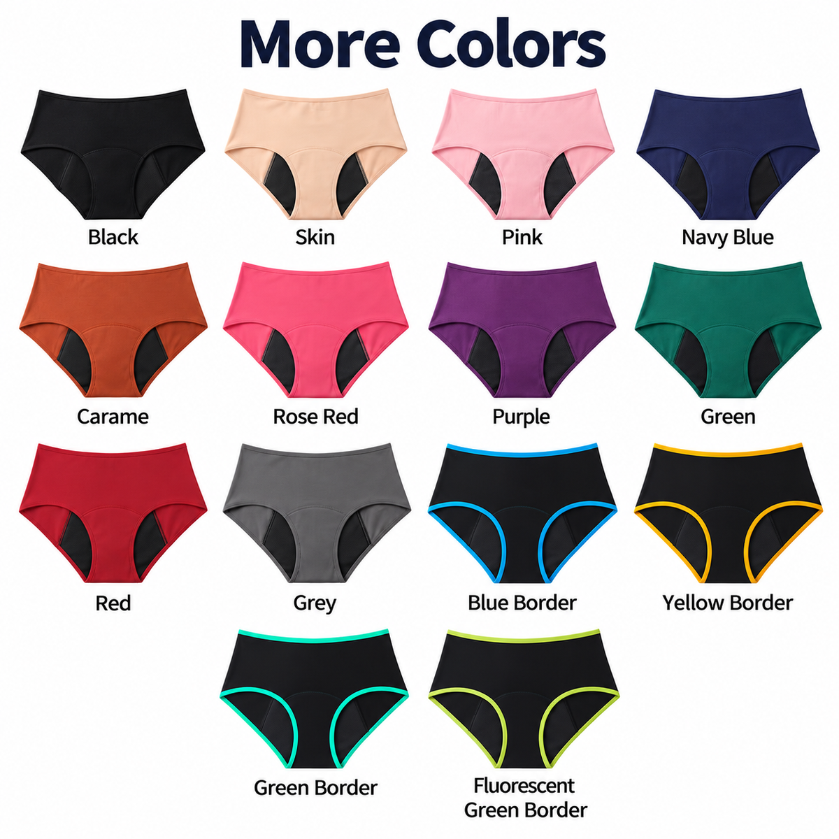 Drynana 4-Layer Leakproof High-Waisted Cotton Underwear - NoPFAS