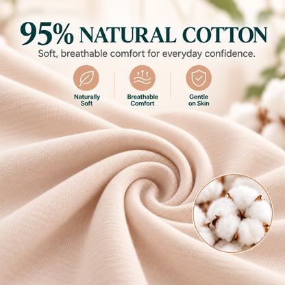 Drynana 4-Layer Leakproof High-Waisted Cotton Underwear - NoPFAS