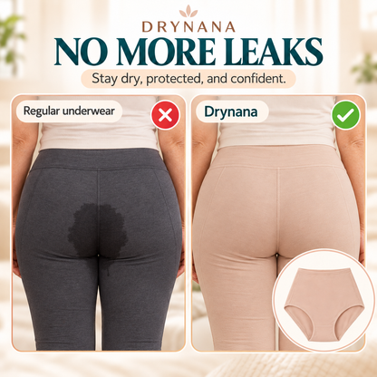 Drynana 4-Layer Leakproof High-Waisted Cotton Underwear - NoPFAS